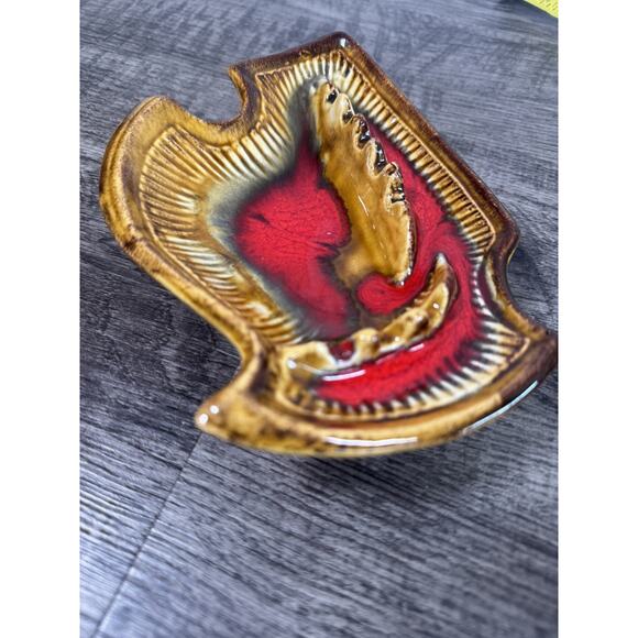 Deforest California Pottery MCM Ashtrays Atomic Drip Glaze Ceramic - Picture 3 of 16